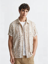 Boho Breeze Men's Tribal Stripe Shirt – Effortless Cool with Cultural Flair
