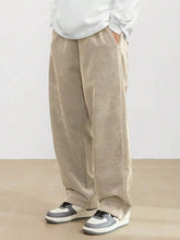 Apricot Korean Casual Regular Fit Corduroy Trouser