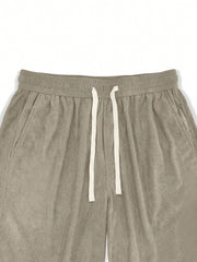 Camel Korean Casual Regular Fit Corduroy Trouser