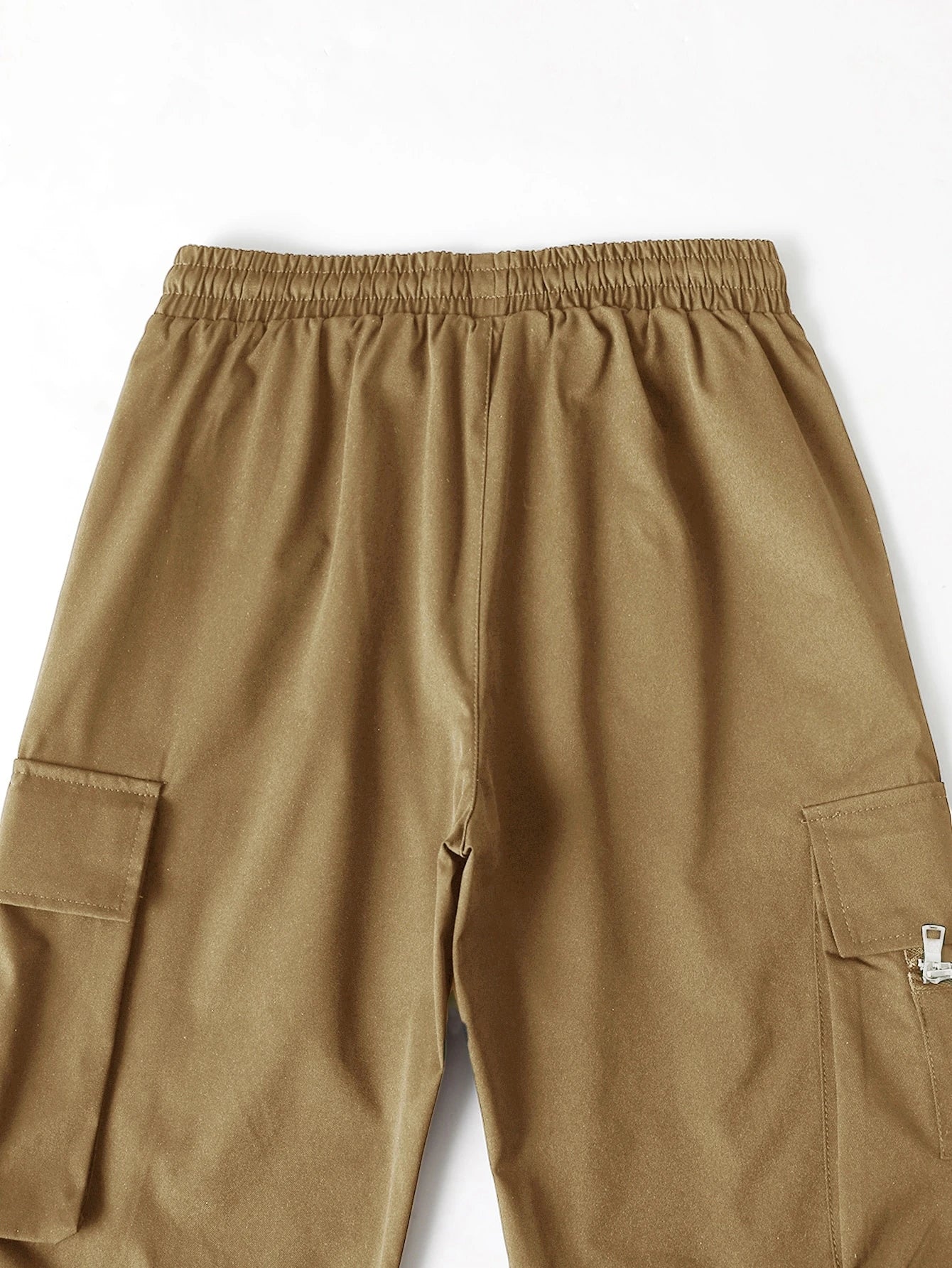 Fitwala™ Khaki Utility Cargo Pants – Multi-Pocket Korean Streetwear Style