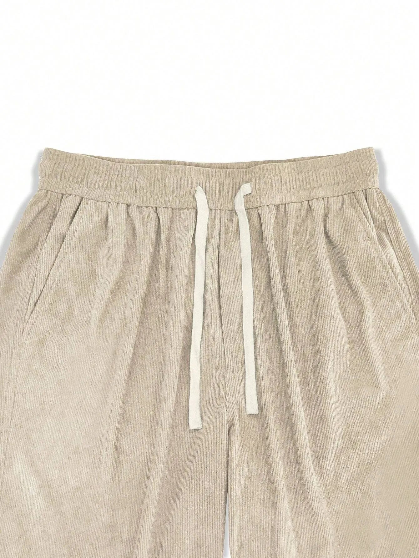 Apricot Korean Casual Regular Fit Corduroy Trouser